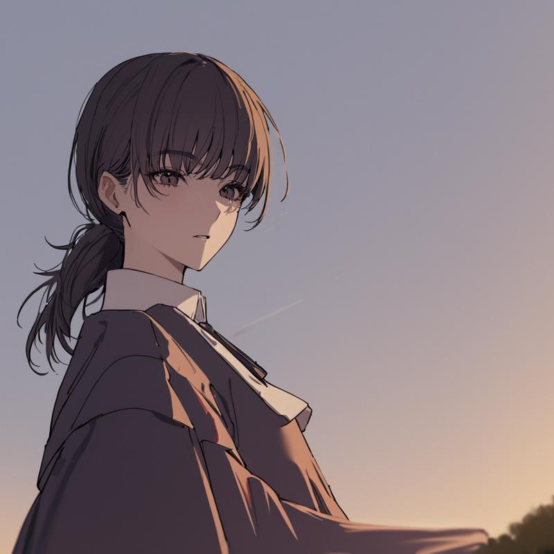 35471-2866660522-1girl, mitaka asa, wearing jk uniform, long dress, standing on hill, wind blowing, portrait, masterpiece, latest, vibrant color.png